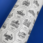 USA theme park bottle + stickers