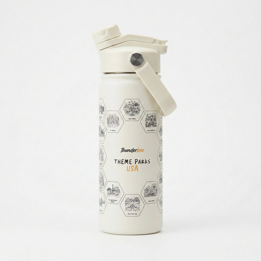 USA theme park bottle + stickers
